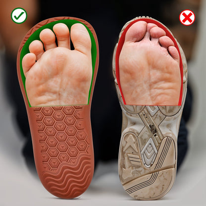 Wide-toe barefoot shoes for all-day comfort