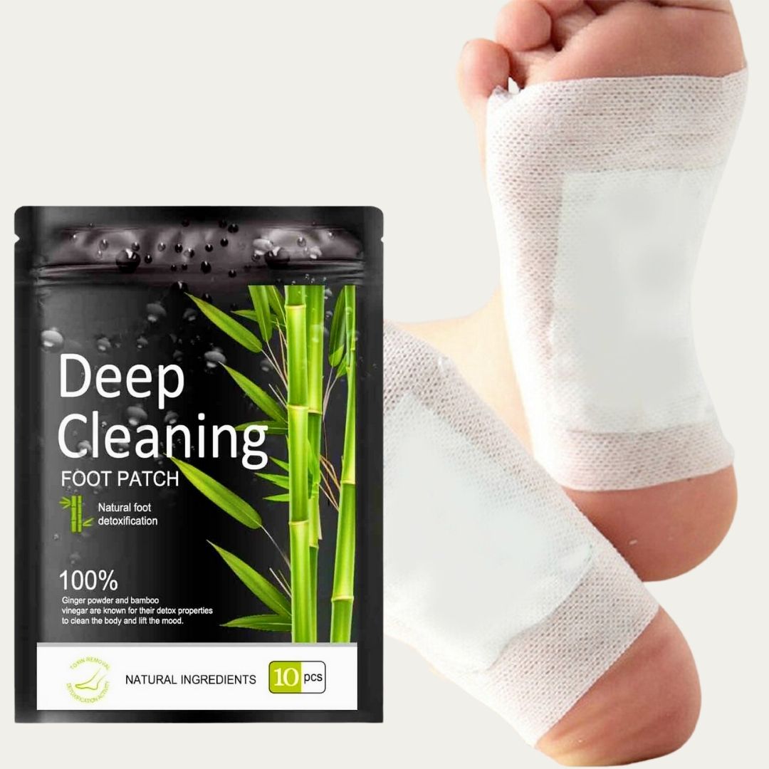 Natural bamboo vinegar detox foot patches with ginger cleansing pads