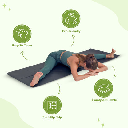 Premium yoga mat cushioned for every pose