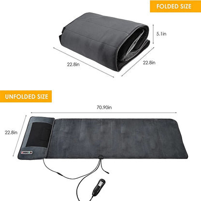 Full-body heated massage mat whole body spa