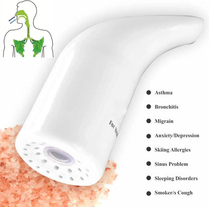 Salt therapy inhaler natural respiratory sinus relief
