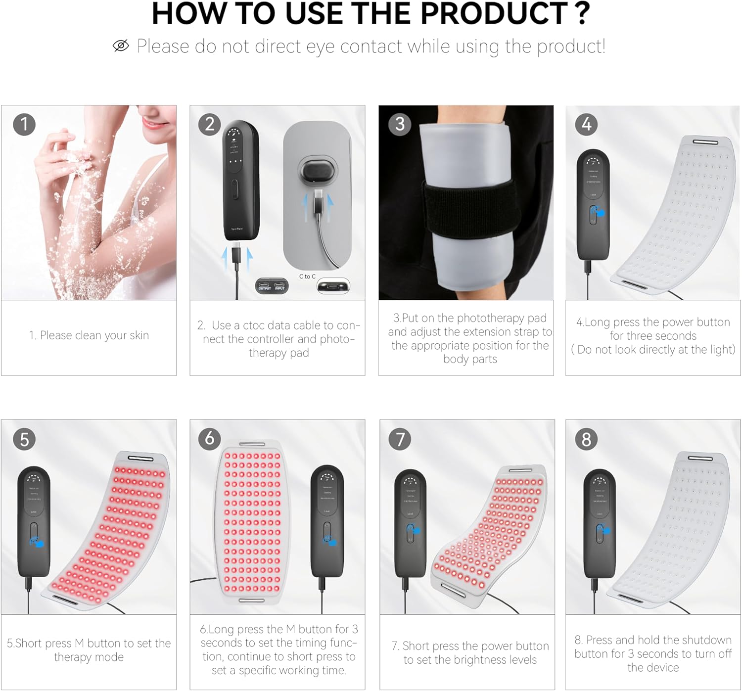 Infrared therapy belt red light pain recovery wrap