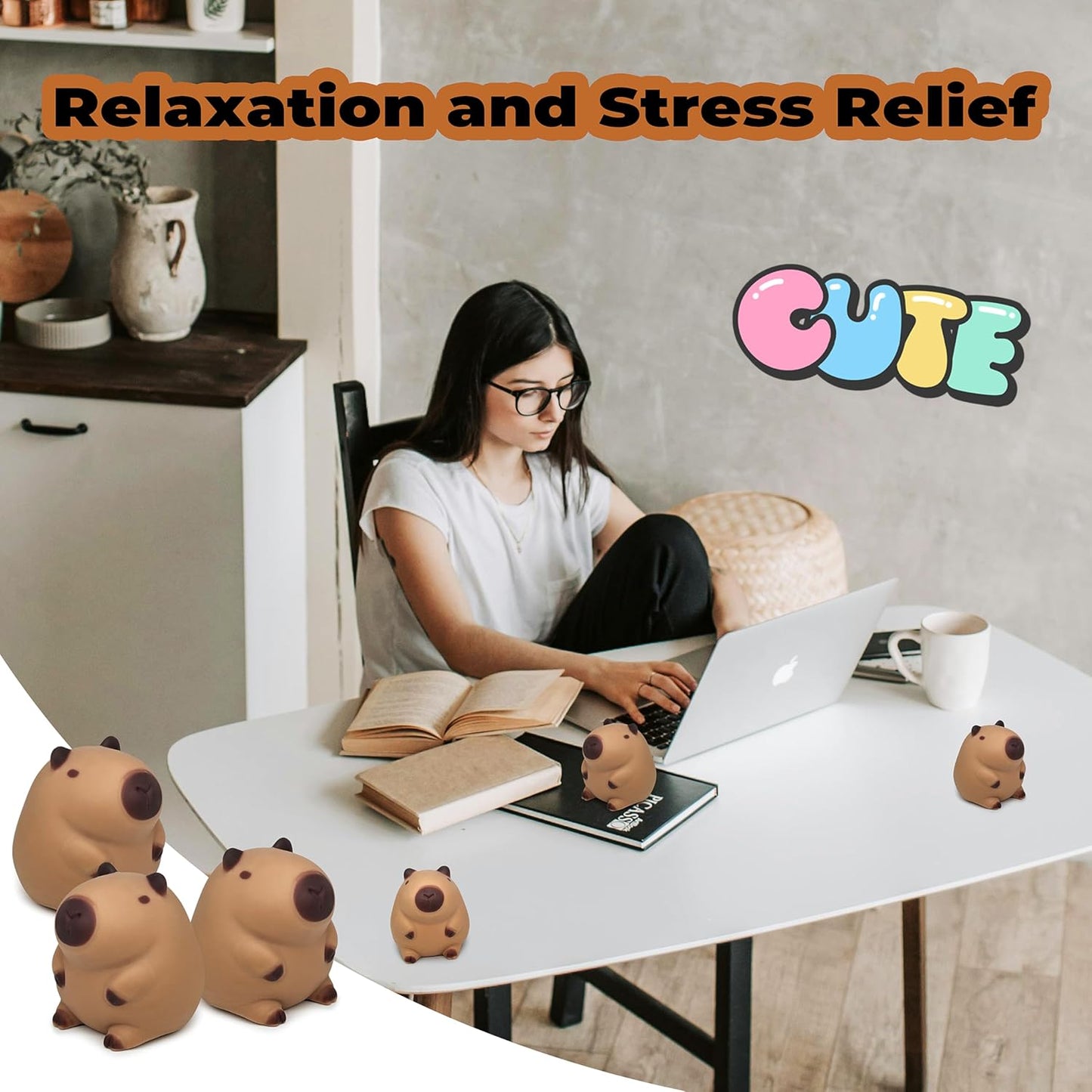 Capybara stress fidget anxiety and focus aid