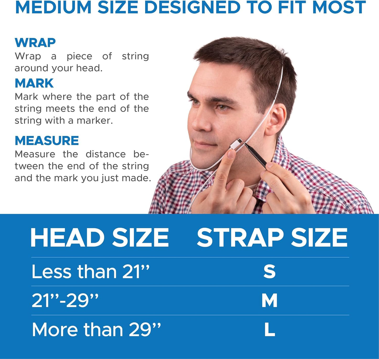 Anti-snoring chin strap adjustable jaw support