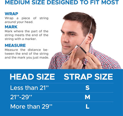 Anti-snoring chin strap adjustable jaw support