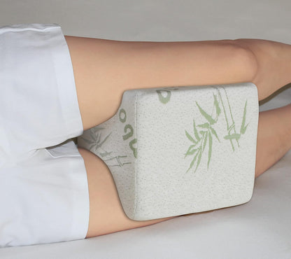 Memory foam hourglass knee pillow side sleeper