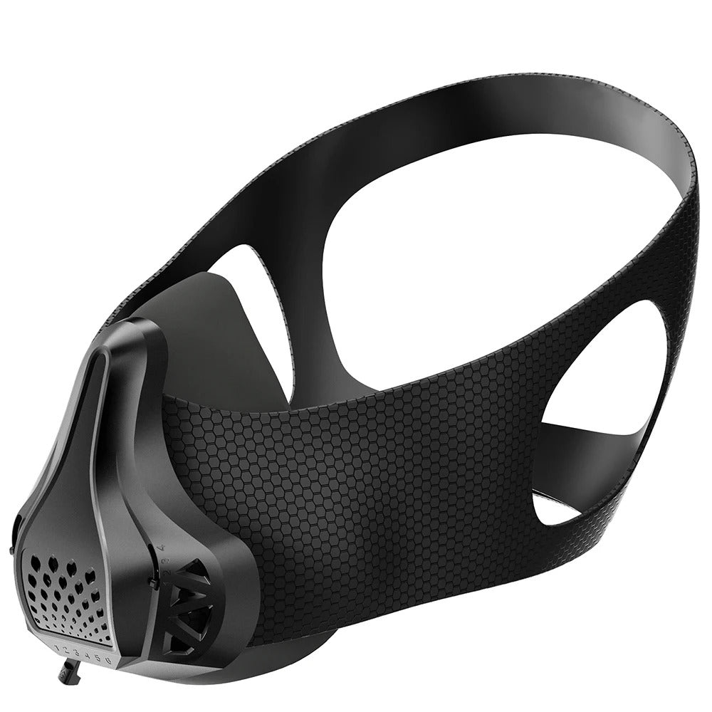 Lung training mask adjustable resistance