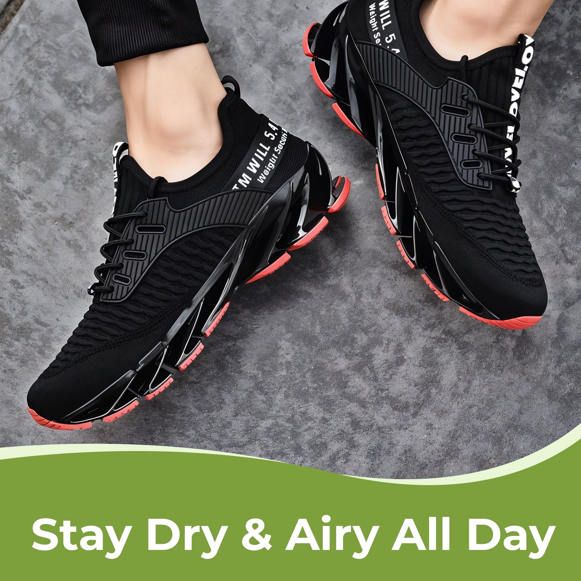 Men's athletic running shoes all-day comfort