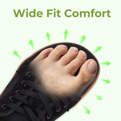 Wide-toe barefoot shoes for all-day comfort