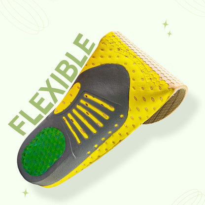 Trim-to-fit gel insoles with arch support for plantar fasciitis