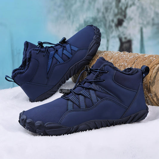 Insulated thermal barefoot shoes for autumn and winter