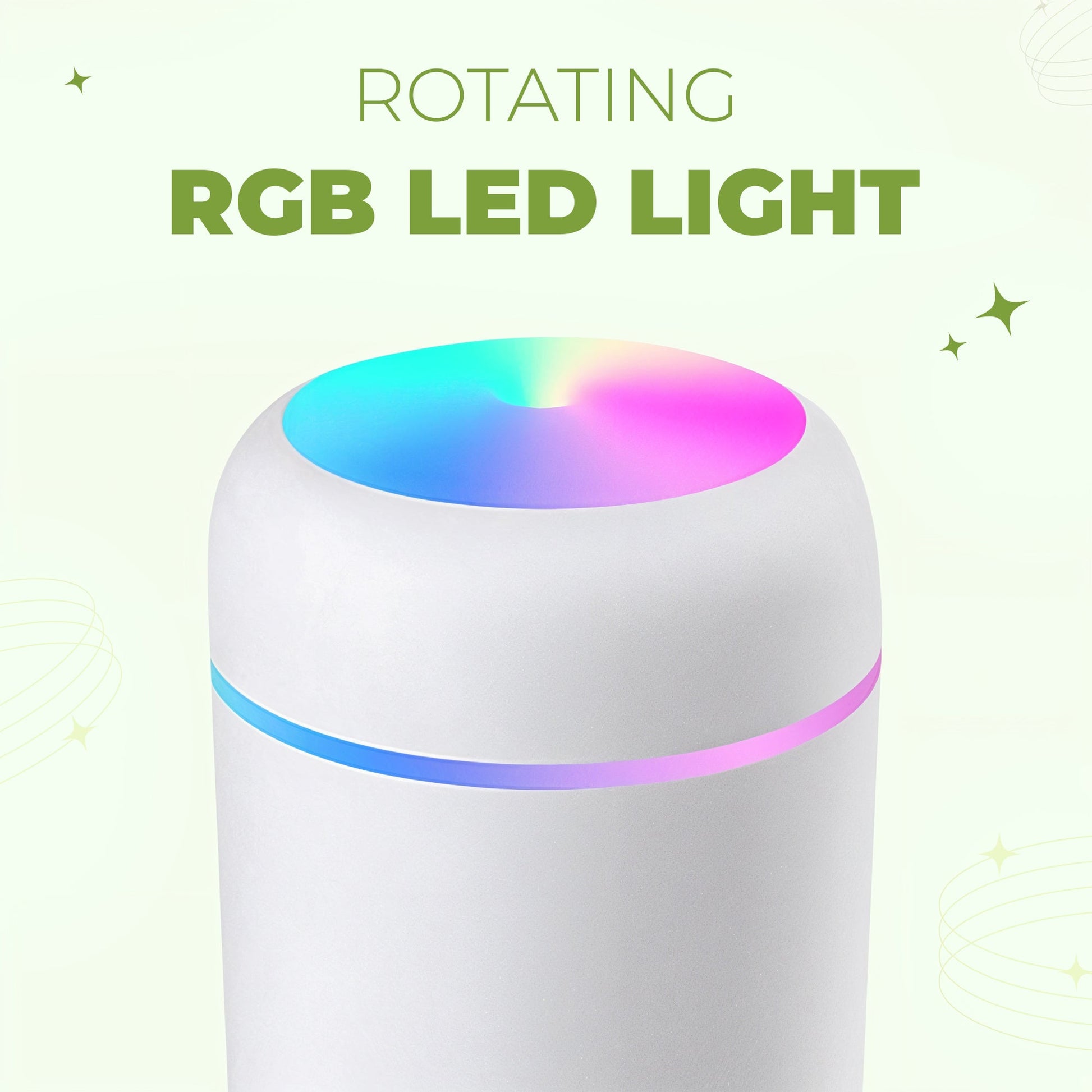 Portable USB air humidifier for desk and travel