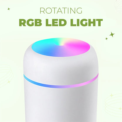 Portable USB air humidifier for desk and travel