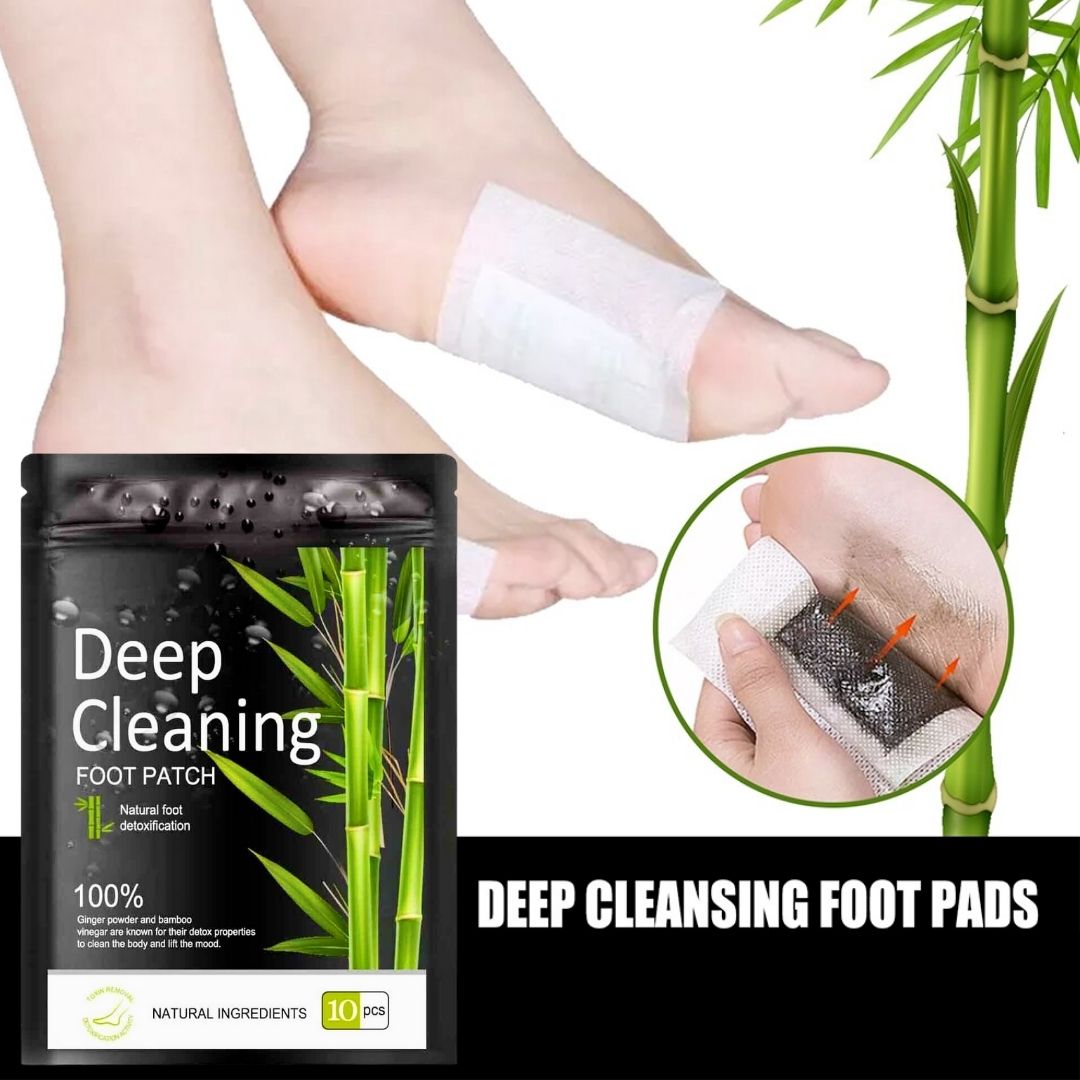 Natural bamboo vinegar detox foot patches with ginger cleansing pads