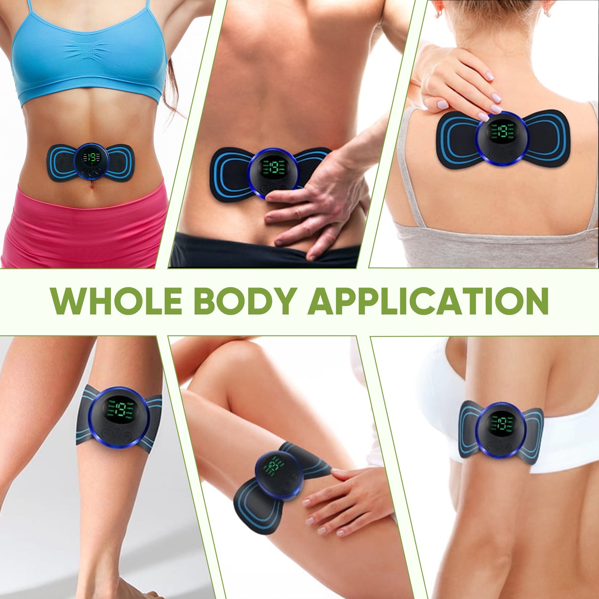 Wireless TENS full-body massager pulse pad