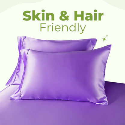 Luxury satin sheet set with deep pockets
