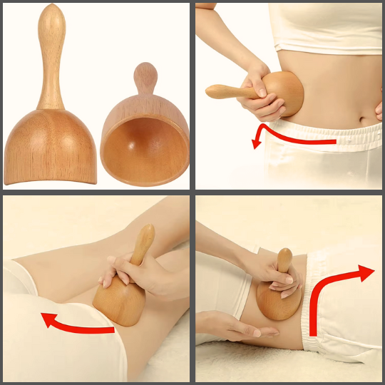 Professional wood therapy massage tool set for body sculpting maderoterapia