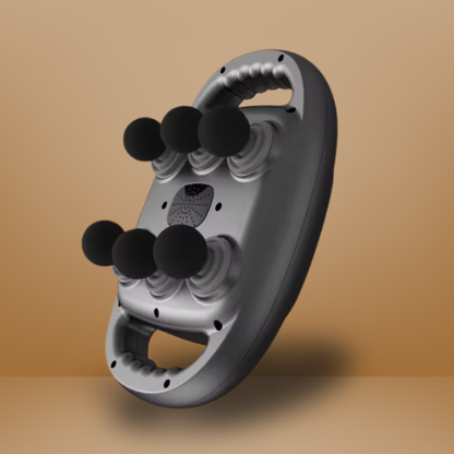 Six-head cordless fascia percussion massage gun for deep tissue recovery