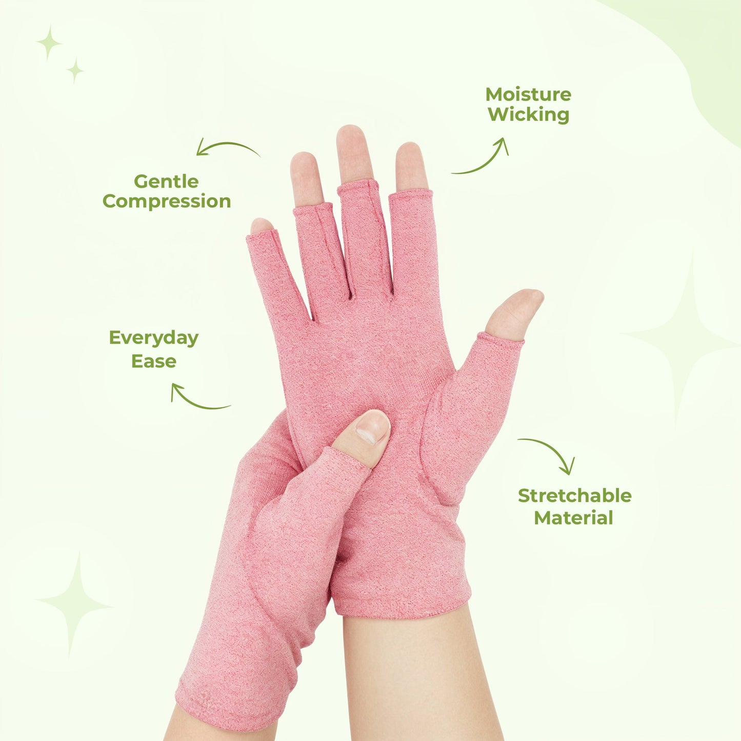 Compression gloves for hand discomfort and relaxation