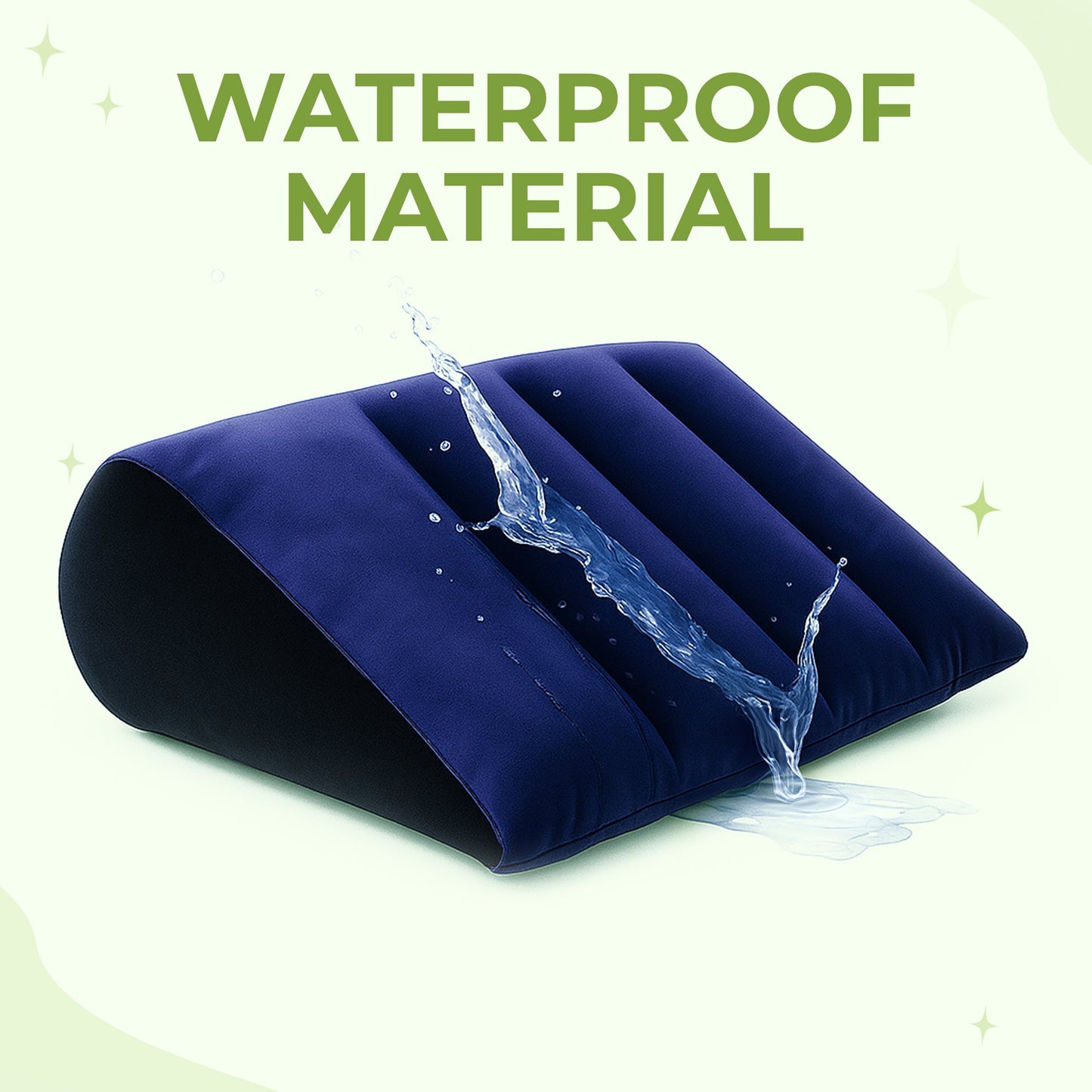 Waterproof intimacy wedge pillow for comfort and protection
