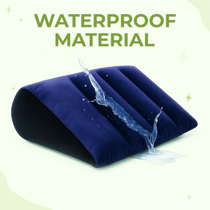 Waterproof intimacy wedge pillow for comfort and protection