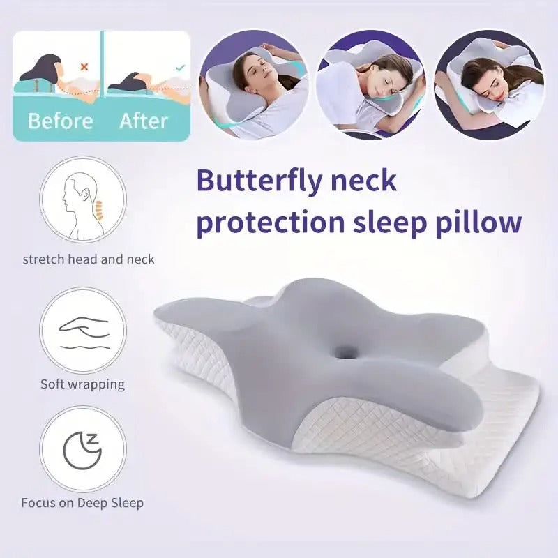 Ergonomic premium memory foam neck support pillow