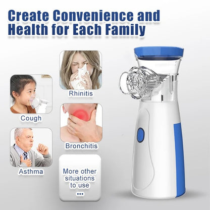 Portable ultrasonic nebulizer asthma and allergy device