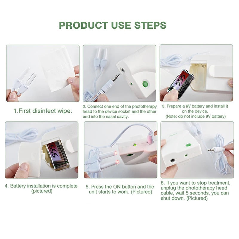 BioNase laser therapy sinus relief rhinitis device