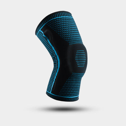 Adjustable knee brace with twin lateral stabilizers and patellar wrap