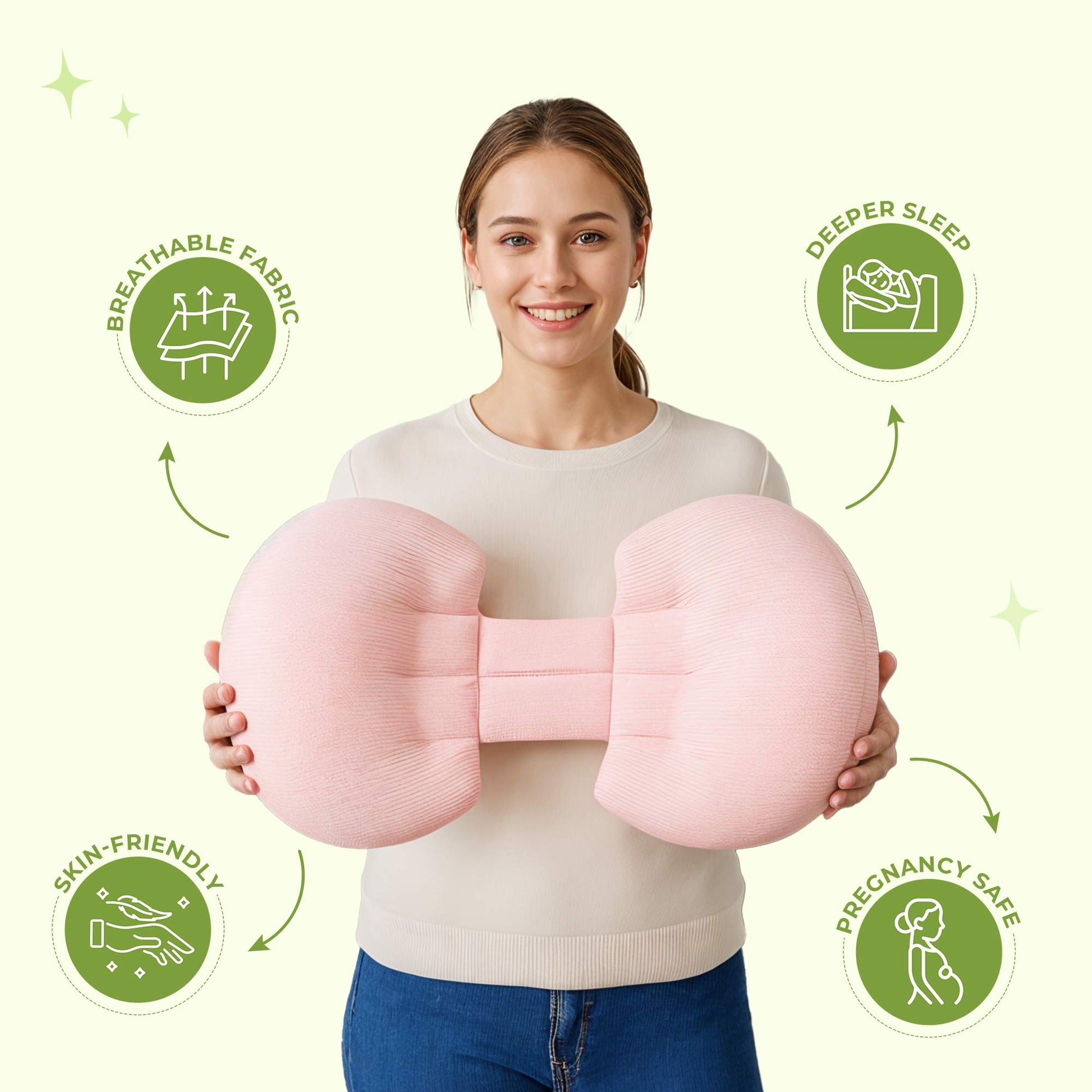 Maternity side sleeping support pillow pregnancy