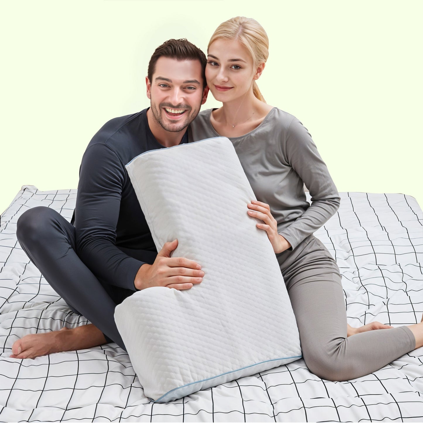 Memory foam side sleeper cuddle and couples pillow