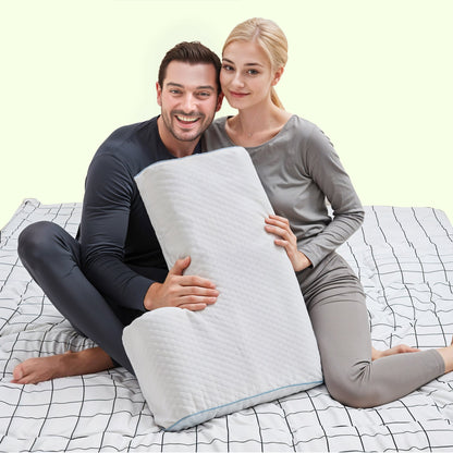 Memory foam side sleeper cuddle and couples pillow
