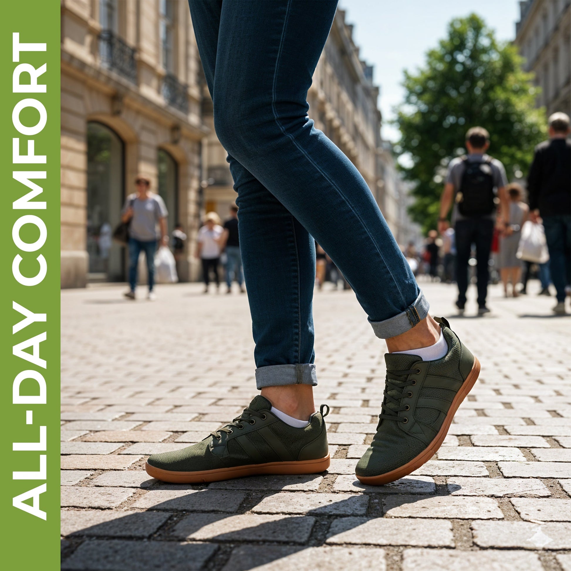 Wide-toe barefoot shoes for all-day comfort