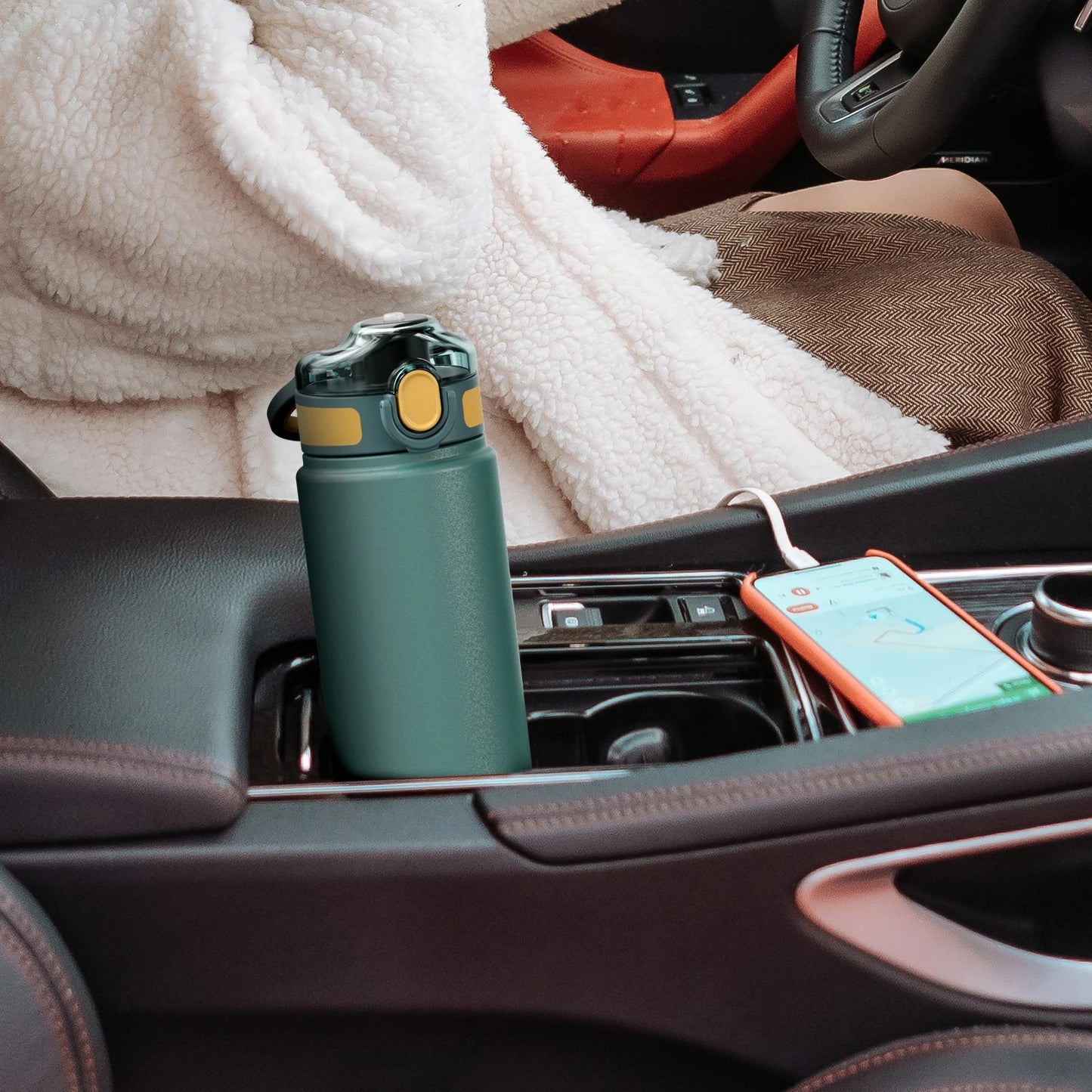Anti-reflux slow-sip water bottle for GERD