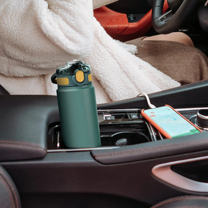 Anti-reflux slow-sip water bottle for GERD