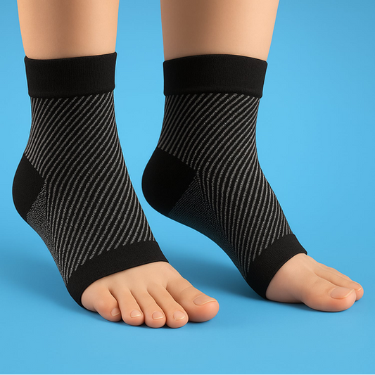 Foot and ankle compression sleeve socks