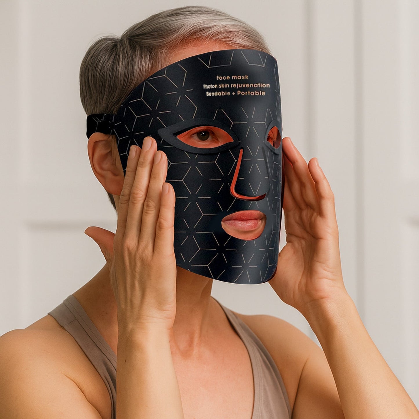 Advanced 240-light infrared LED beauty mask for face and neck