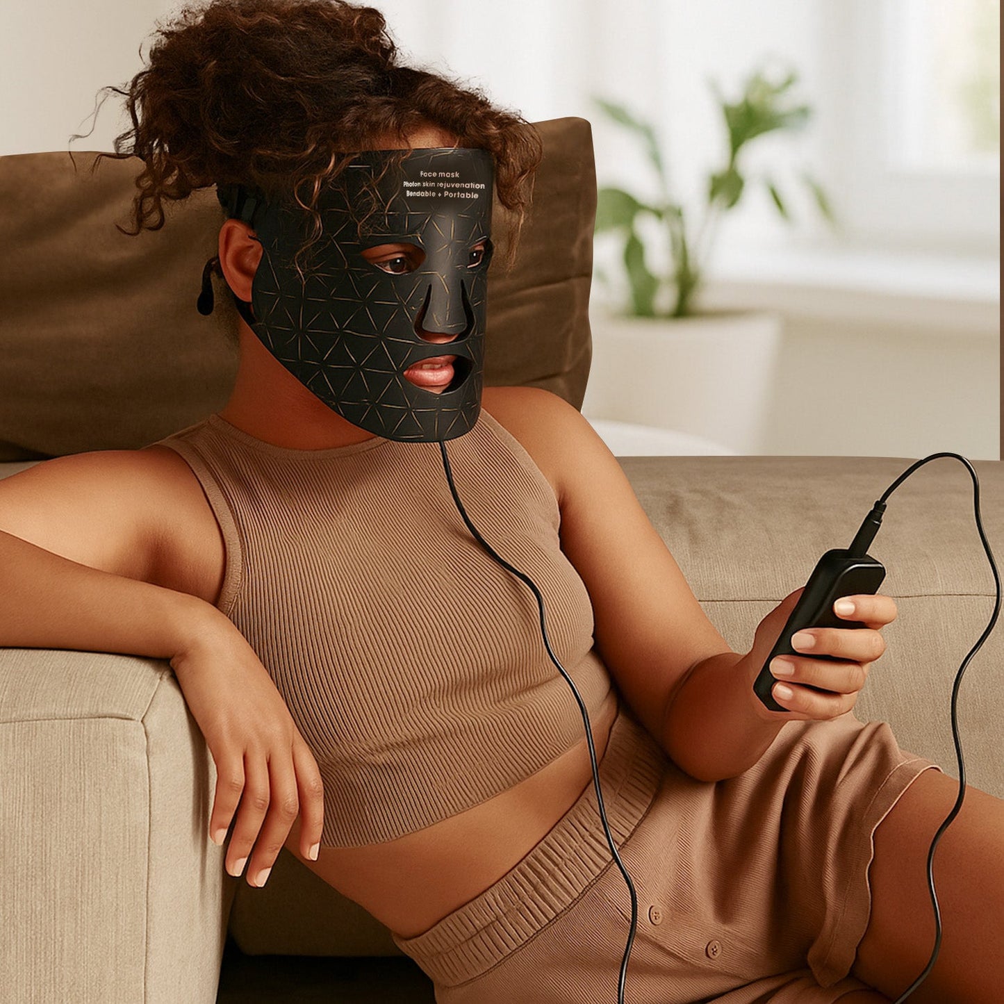 Advanced 240-light infrared LED beauty mask for face and neck