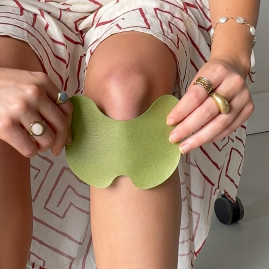 Natural herbal adhesive knee patches for tension and stiffness