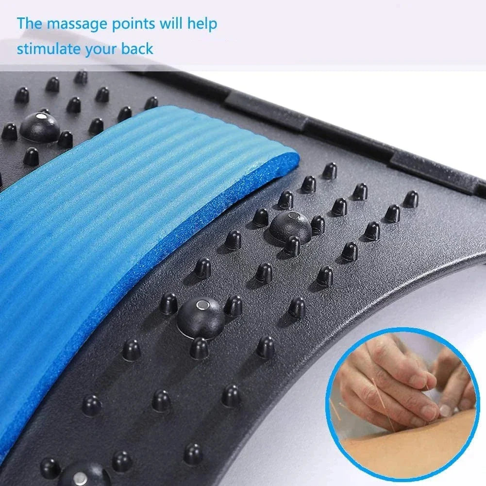 Back stretcher spine decompression device upper and lower back
