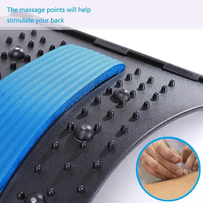 Back stretcher spine decompression device upper and lower back