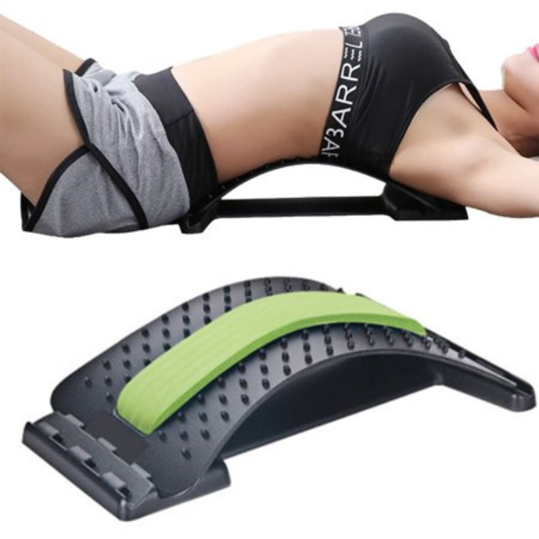 Back stretcher spine decompression device upper and lower back