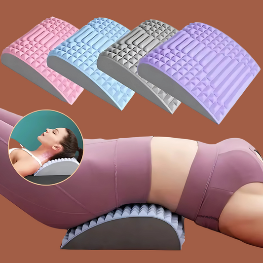 Back stretcher massager arch with vibration acupressure