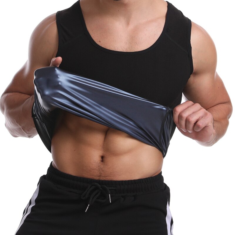Heat-trapping sauna workout vest for calorie burn