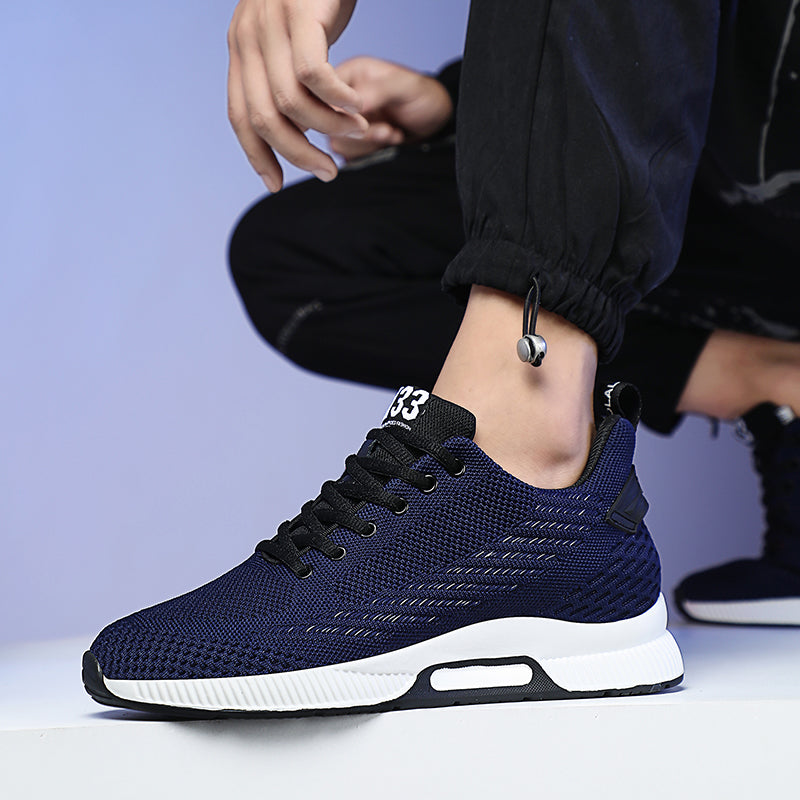 Height-boost comfort sneakers with hidden 6cm lift