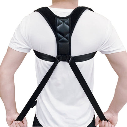 Adjustable posture corrector brace for upper back and shoulder alignment