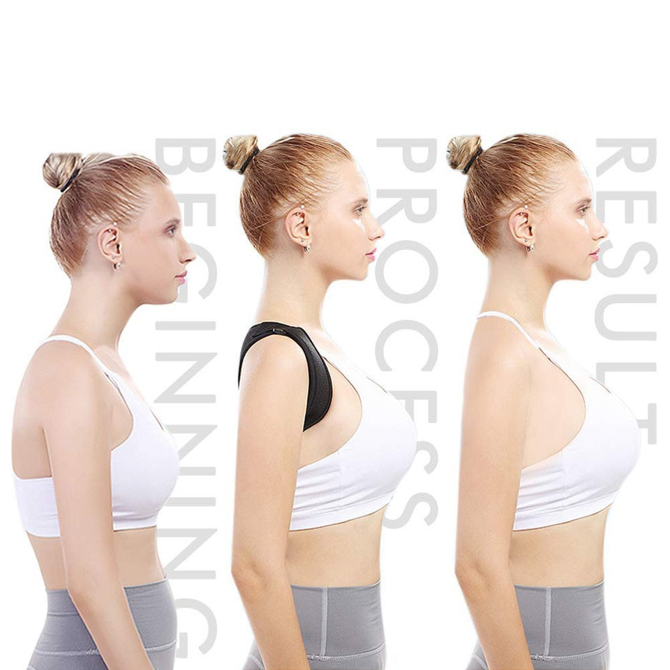 Adjustable posture corrector brace for upper back and shoulder alignment