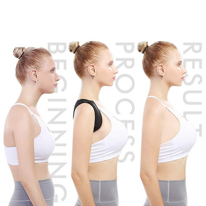 Adjustable posture corrector brace for upper back and shoulder alignment