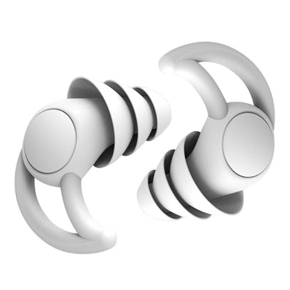 Reusable silicone calming sleep earplugs for snoring and travel