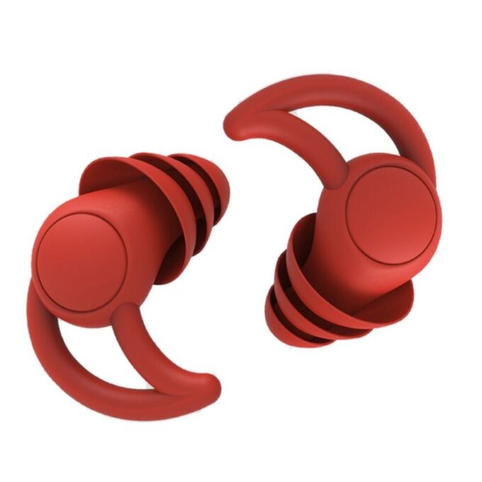 Reusable silicone calming sleep earplugs for snoring and travel
